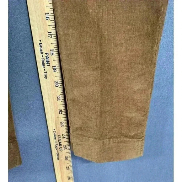 J. Jill Corduroy Pants Womens 8P Brown Dark Camel Pull On Stretch Ankle Ponte - Picture 7 of 10